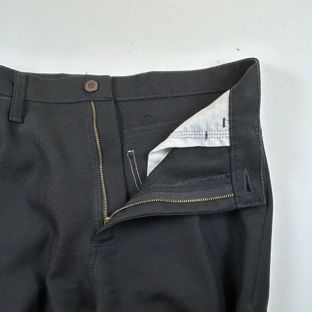 Wrangler Men's Black Dress Pants (light flare)